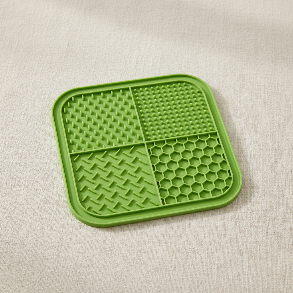Green lick mat linen