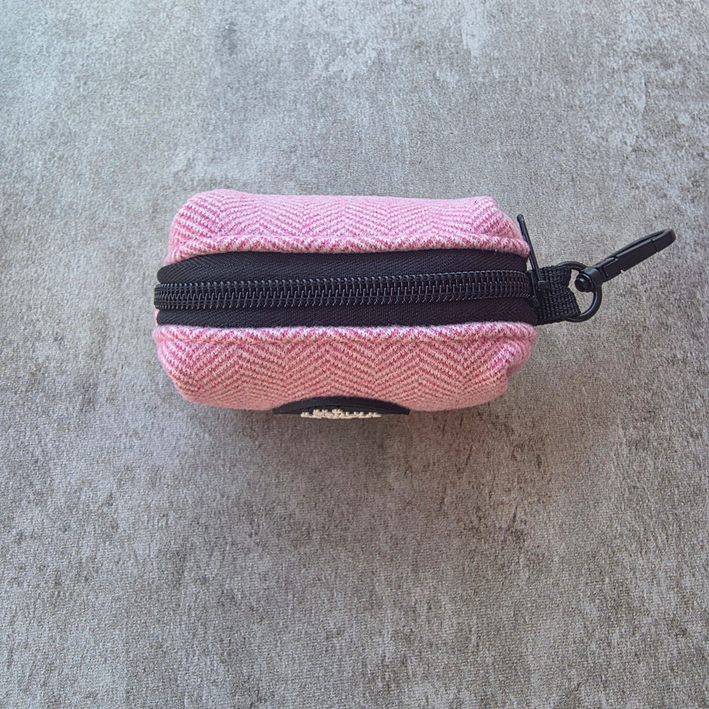 Raspberry Twill Poop Bag Holder