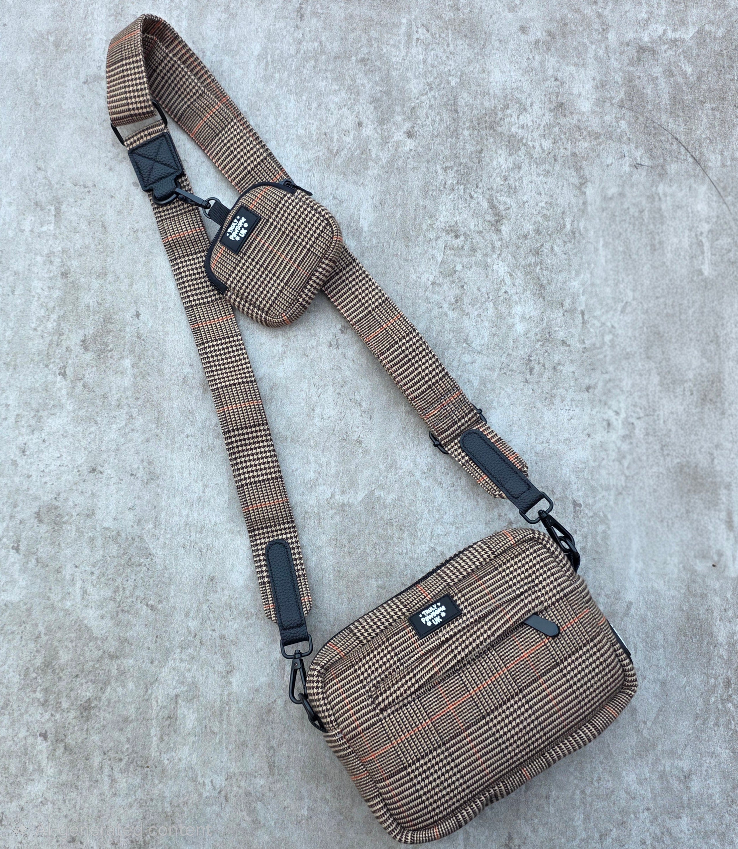 Dog Walking Bag - The Woodland Plaid