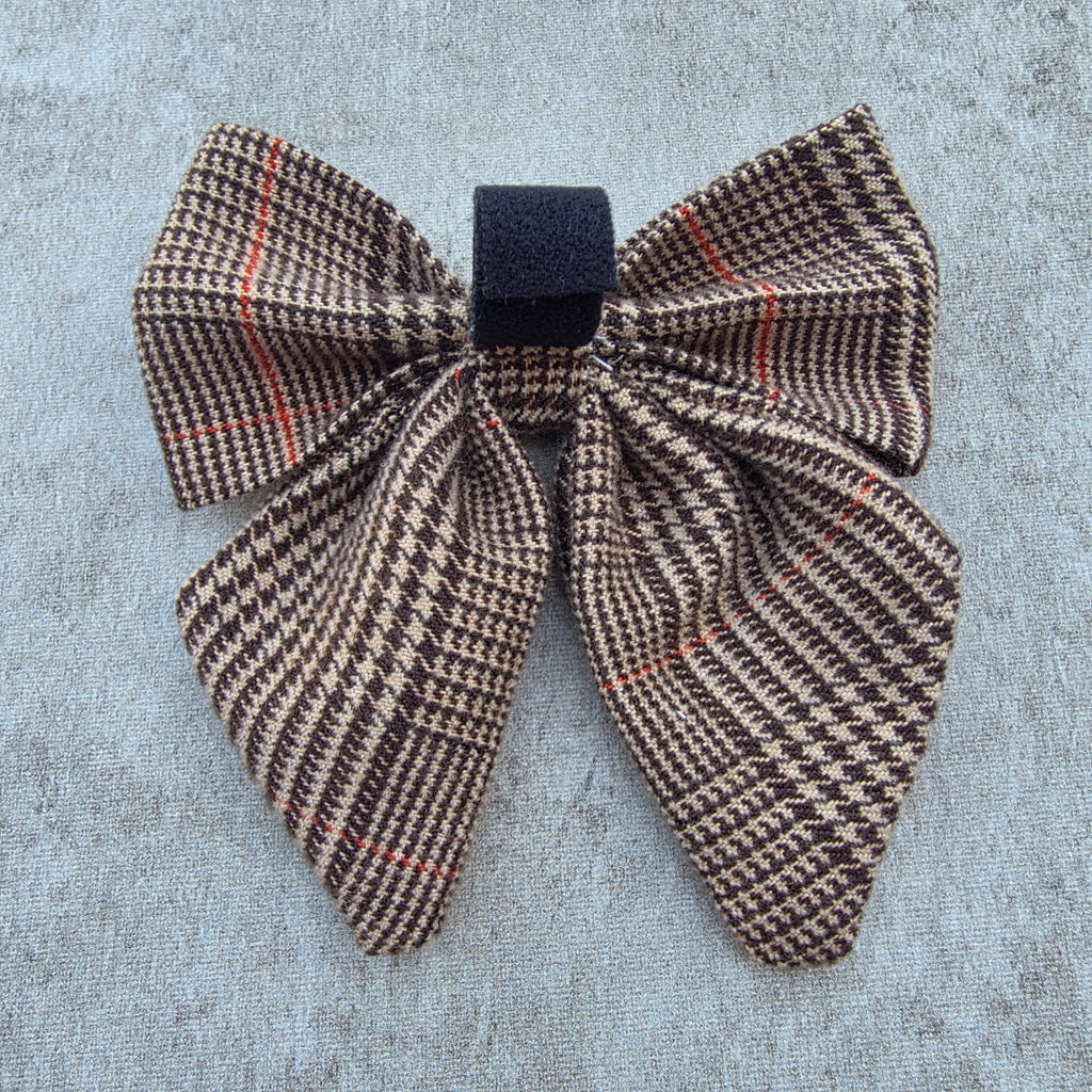The Woodland Plaid Sailor Bow