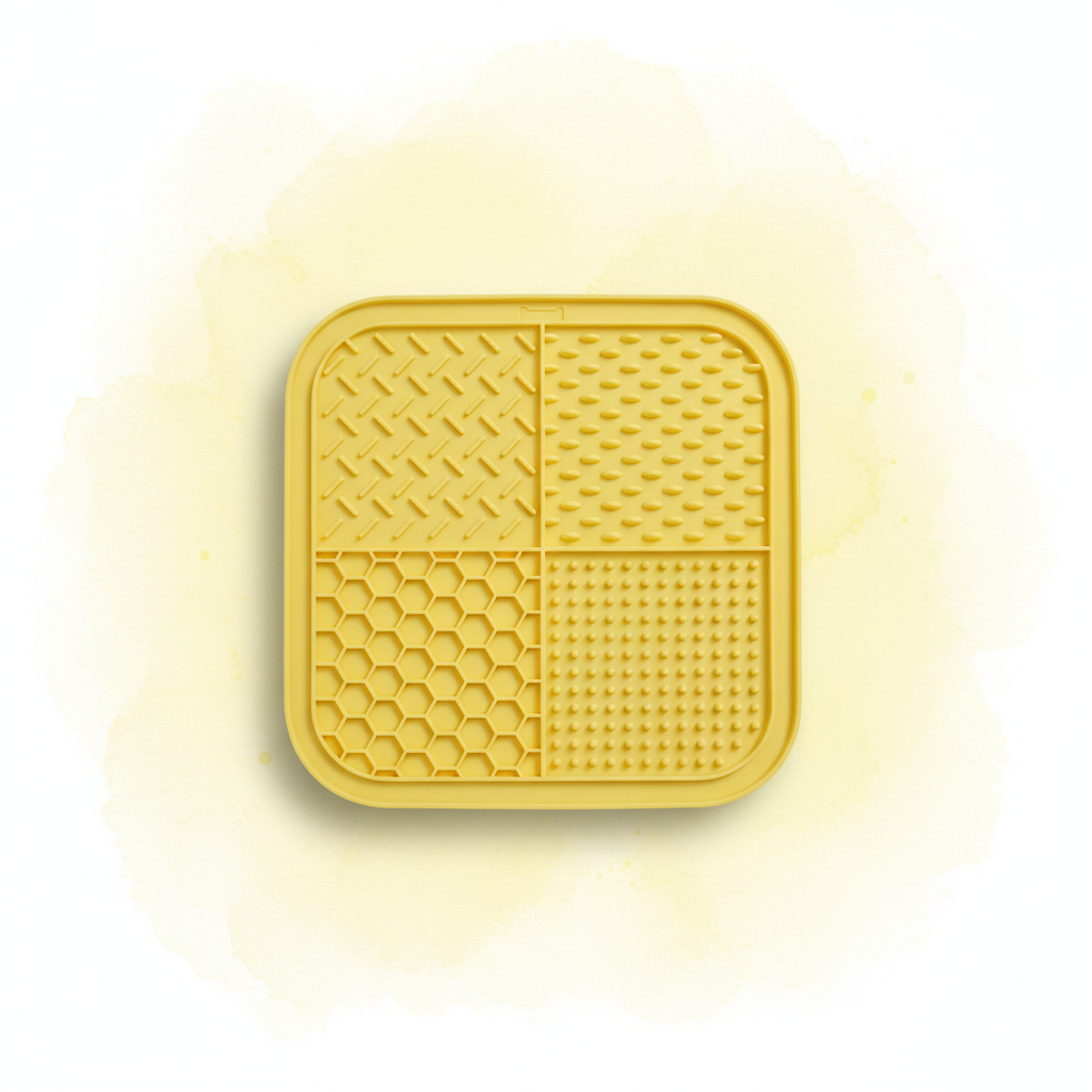 Yellow lick mat watercolour